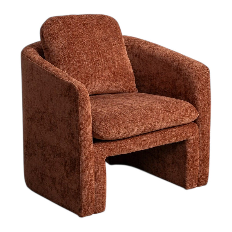 Fauteuil moderne chic en Tissu Rouge...