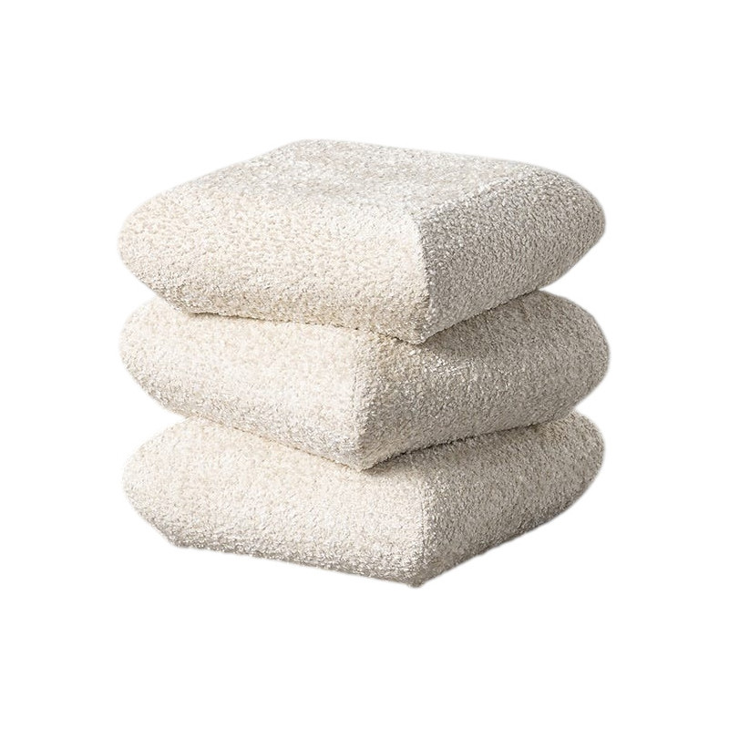 Pouf carré Stacka 42 cm en tissu...