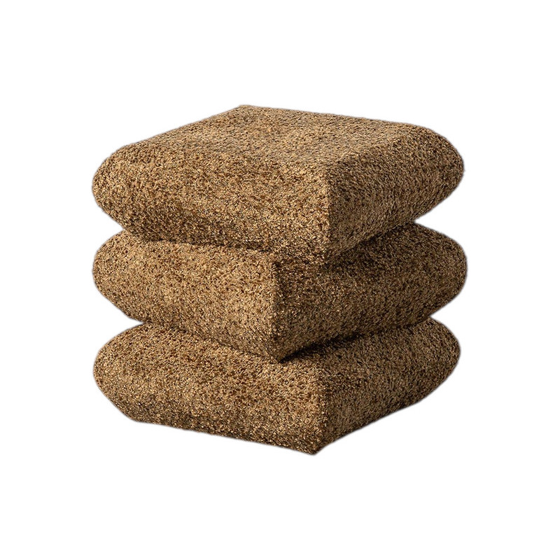 Pouf carré Stacka 42 cm en tissu...