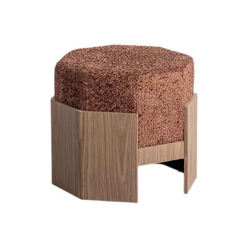 Pouf design chic bouclette Hexagonal...