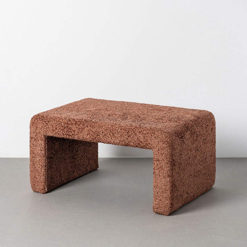 Grand Pouf moderne chic bouclette...