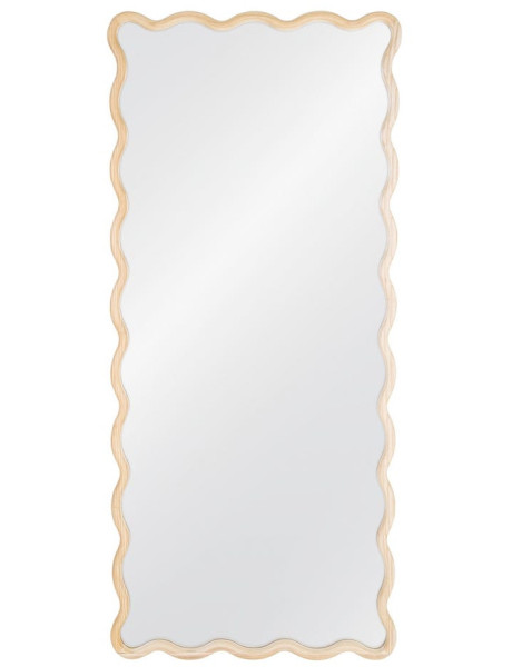 Miroir mural ondulé Ondéro 80x180 cm en bois de paulownia...