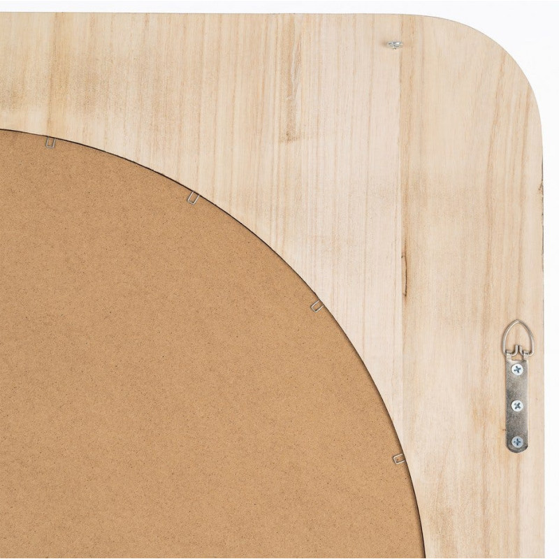Miroir mural Halo 80x80 cm en bois de...
