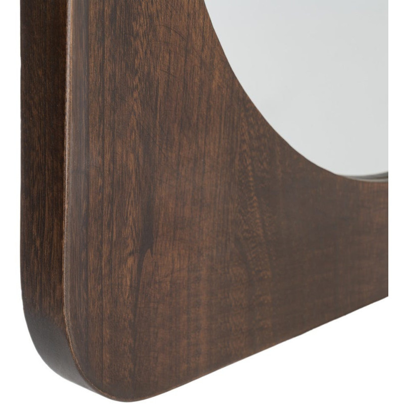 Miroir mural Halo 80x80 cm en bois de...