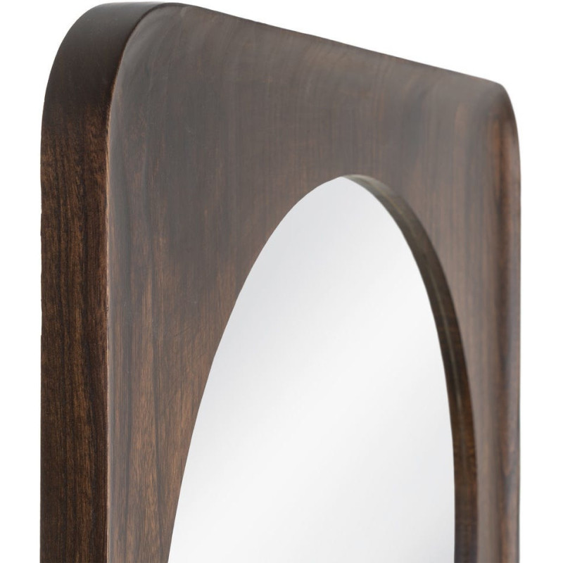 Miroir mural Halo 80x80 cm en bois de...