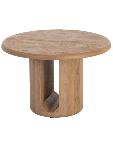Table basse ronde Oréa Ø60 cm en bois de manguier naturel