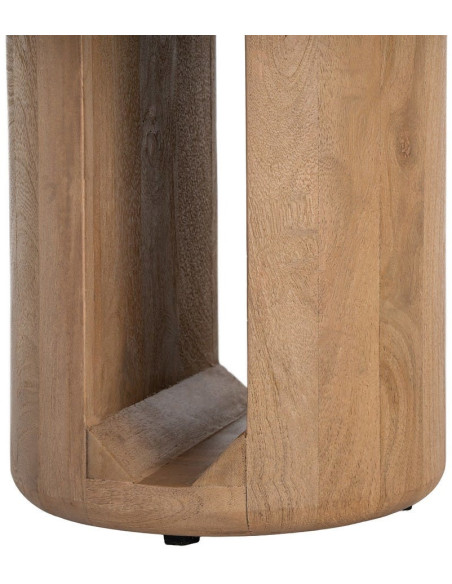 Table basse ronde Oréa Ø60 cm en bois de manguier naturel