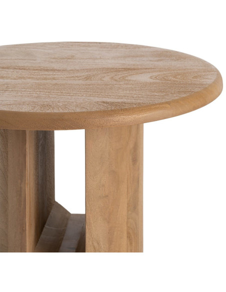 Table basse ronde Oréa Ø60 cm en bois de manguier naturel
