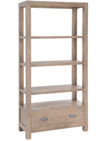 Étagère Bibliothèque Maison de campagne chic 1 tiroir 5...