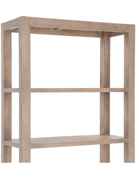 Étagère Bibliothèque Maison de campagne chic 1 tiroir 5 niveaux Bois de pin Naturel Cottage