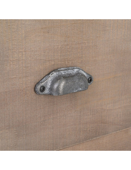 Étagère Bibliothèque Maison de campagne chic 1 tiroir 5 niveaux Bois de pin Naturel Cottage