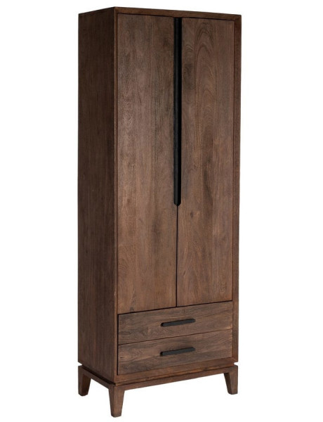 ARMARIO MARRÓN MADERA DE MANGO SALÓN 75 X 40 X 200 CM