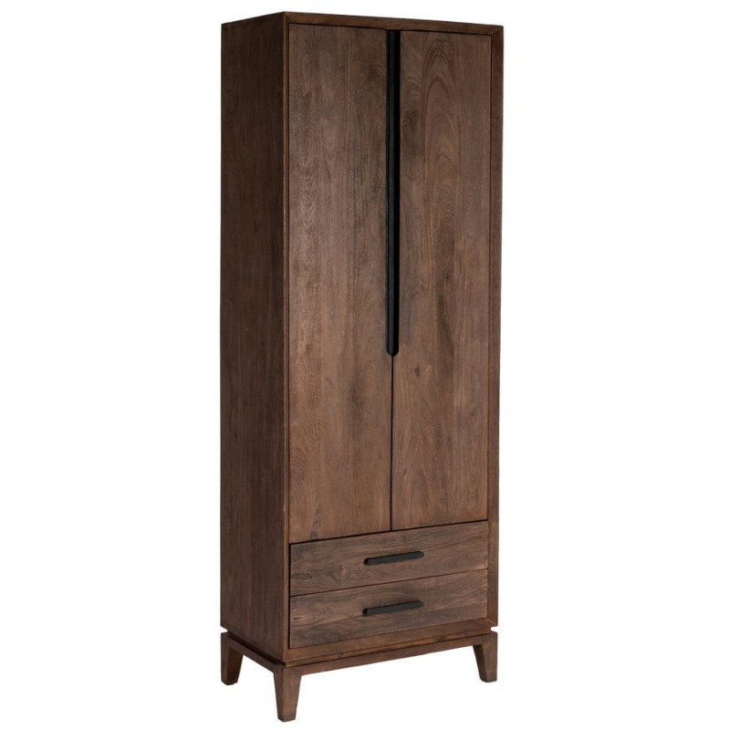 ARMARIO MARRÓN MADERA DE MANGO SALÓN 75 X 40 X 200 CM