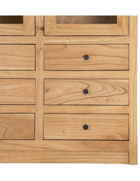 VITRINA NATURAL MADERA MINDI SALÓN 90 X 40 X 180 CM 