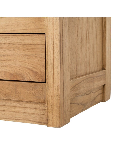 VITRINA NATURAL MADERA MINDI SALÓN 90 X 40 X 180 CM 