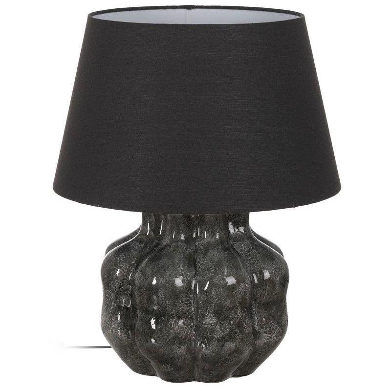 LÁMPARA MESA GRIS CERÁMICA ILUMINACIÓN 50 X 50 X 62,50 CM 