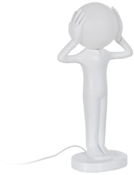 LÁMPARA MESA FIGURA BLANCO RESINA 27 X 18 X 52,50 CM 