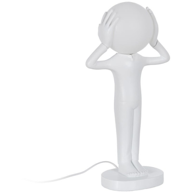 LÁMPARA MESA FIGURA BLANCO RESINA 27 X 18 X 52,50 CM 