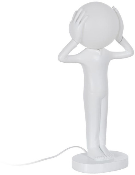 LÁMPARA MESA FIGURA BLANCO RESINA 27 X 18 X 52,50 CM 