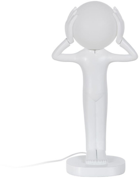 LÁMPARA MESA FIGURA BLANCO RESINA 27 X 18 X 52,50 CM 