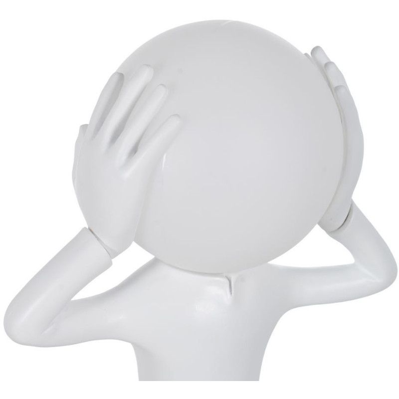 LÁMPARA MESA FIGURA BLANCO RESINA 27 X 18 X 52,50 CM 