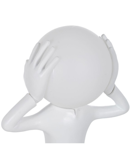 LÁMPARA MESA FIGURA BLANCO RESINA 27 X 18 X 52,50 CM 