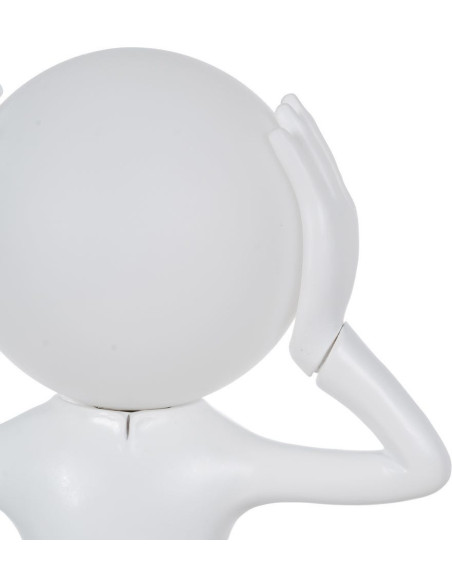 LÁMPARA MESA FIGURA BLANCO RESINA 27 X 18 X 52,50 CM 