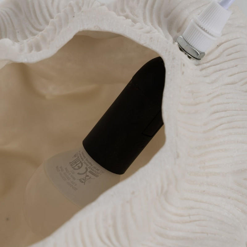 LÁMPARA MESA BOLA ARENISCA 31,80 X 31,80 X 27,50 CM 