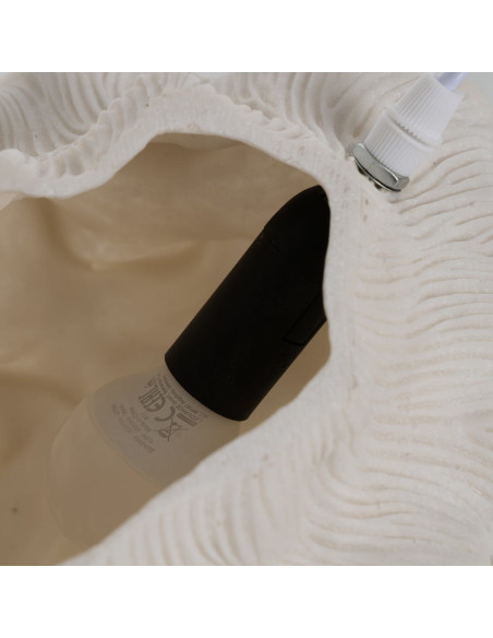 LÁMPARA MESA BOLA ARENISCA 31,80 X 31,80 X 27,50 CM 