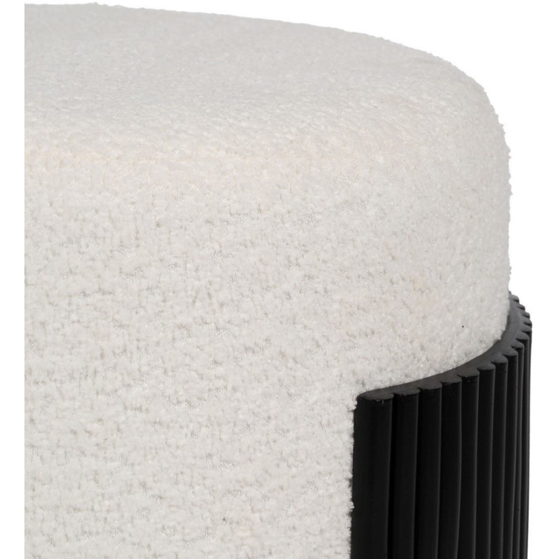 PUF BLANCO-NEGRO DM-TEJIDO 43 X 43 X 41 CM 