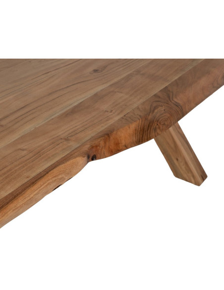 MESA COMEDOR NATURAL MADERA DE ACACIA 280 X 100 X 76 CM 