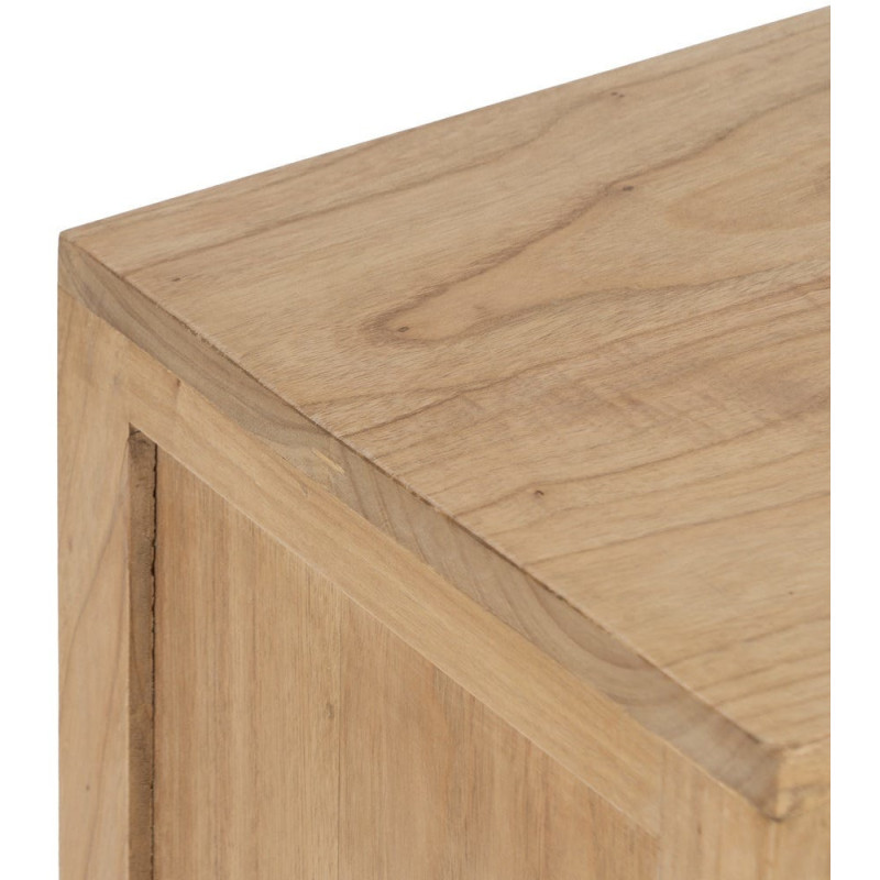 MESITA NATURAL MADERA MINDI DORMITORIO 60 X 35 X 65 CM 