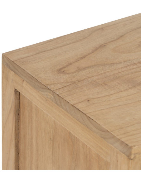 MESITA NATURAL MADERA MINDI DORMITORIO 60 X 35 X 65 CM 