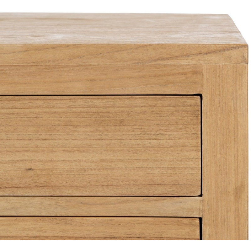 MESITA NATURAL MADERA MINDI DORMITORIO 60 X 35 X 65 CM 