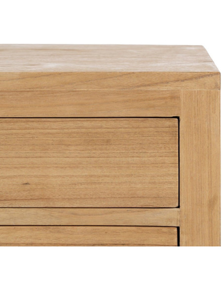 MESITA NATURAL MADERA MINDI DORMITORIO 60 X 35 X 65 CM 