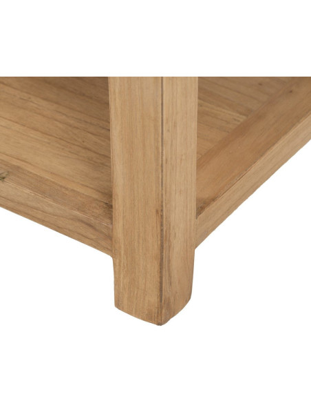 MESITA NATURAL MADERA MINDI DORMITORIO 60 X 35 X 65 CM 