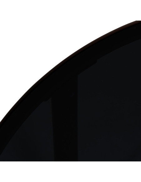 MESITA MARRÓN OSCURO METAL-CRISTAL 60,50 X 60,50 X 50 CM 