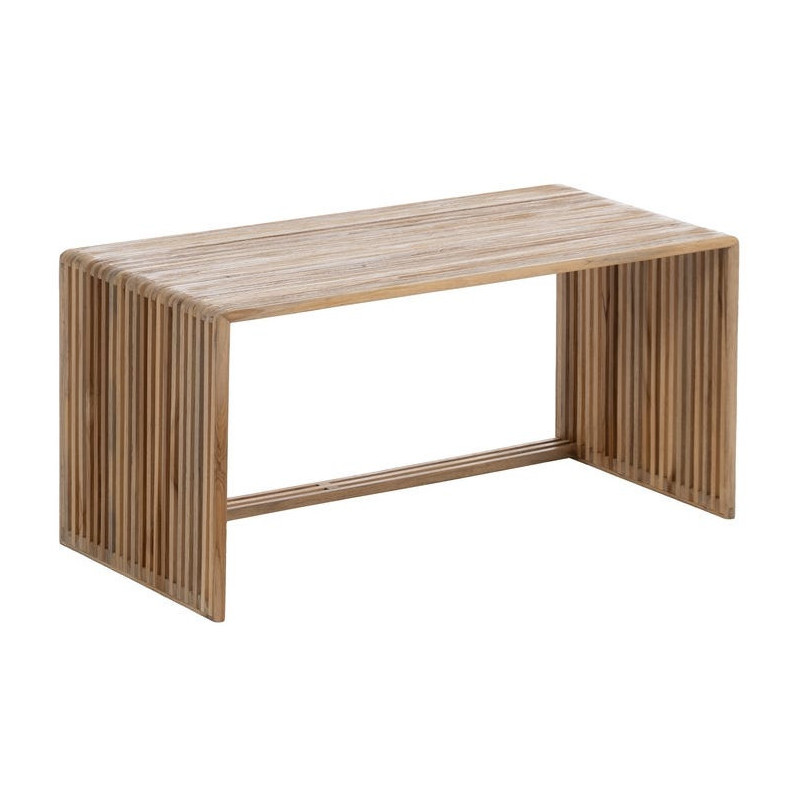 S/2 MESA CENTRO NATURAL MADERA DE TECA 85 X 35 X 41 CM 