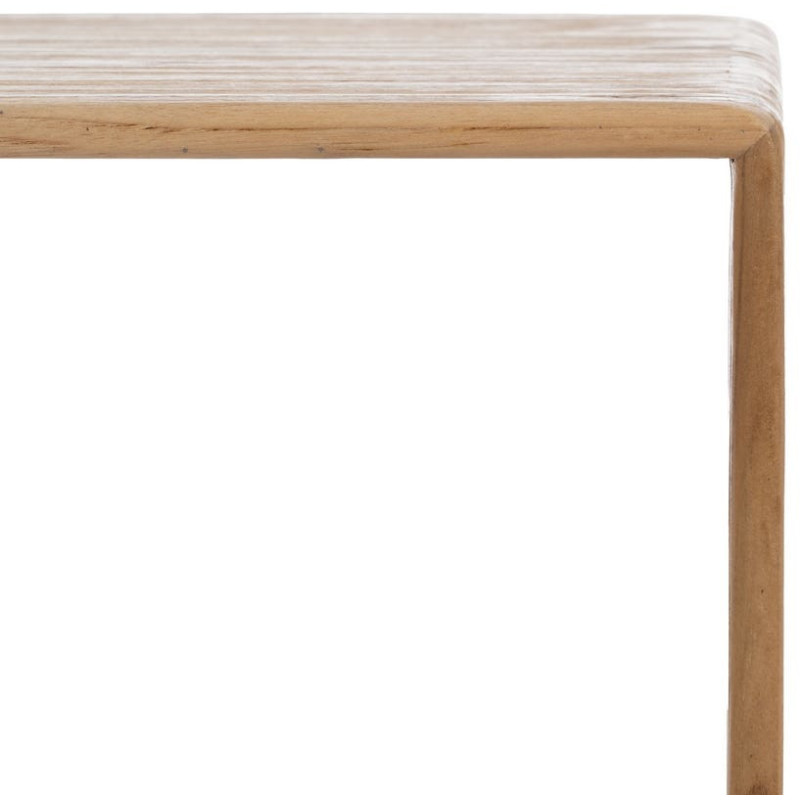 S/2 MESA CENTRO NATURAL MADERA DE TECA 85 X 35 X 41 CM 