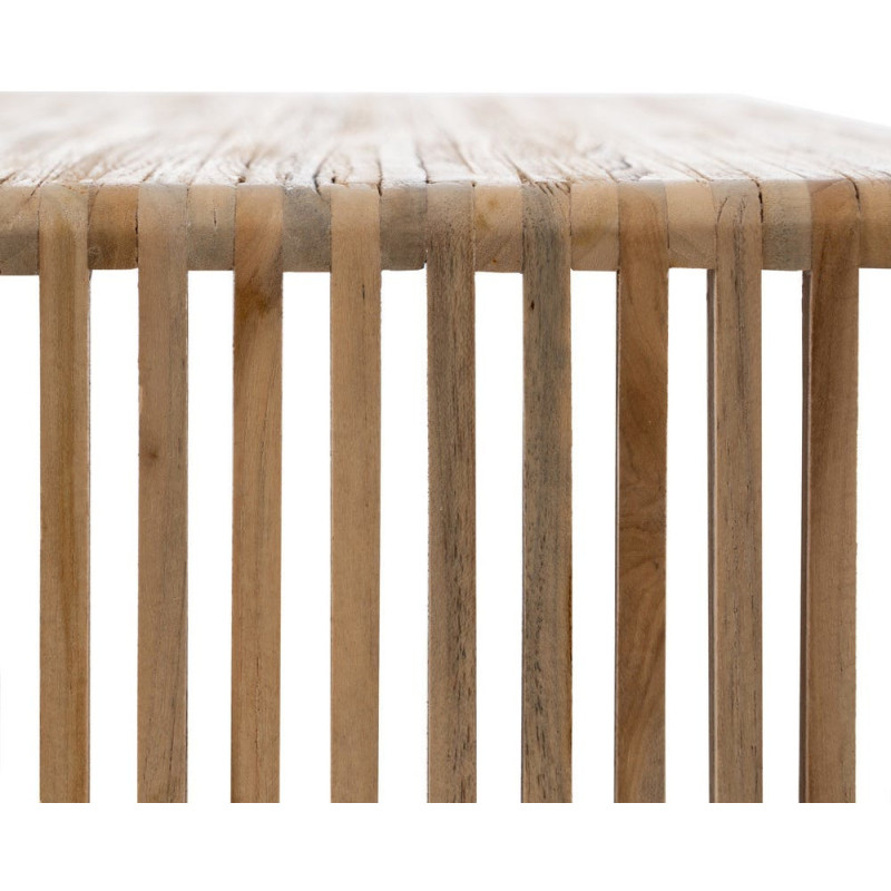 S/2 MESA CENTRO NATURAL MADERA DE TECA 85 X 35 X 41 CM 