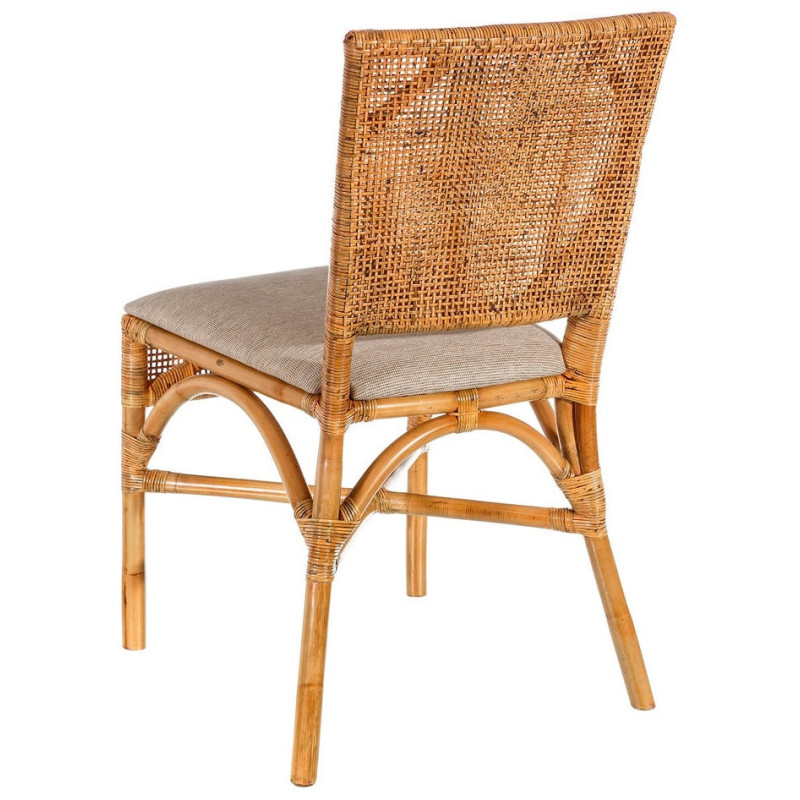 SILLA NATURAL "RATTAN" SALÓN 45 X 57 X 85 CM 