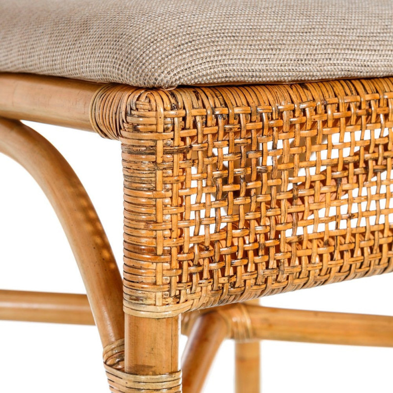 SILLA NATURAL "RATTAN" SALÓN 45 X 57 X 85 CM 