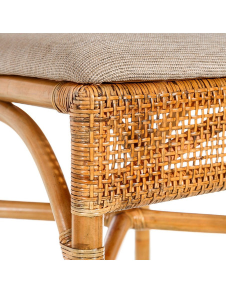 SILLA NATURAL "RATTAN" SALÓN 45 X 57 X 85 CM 