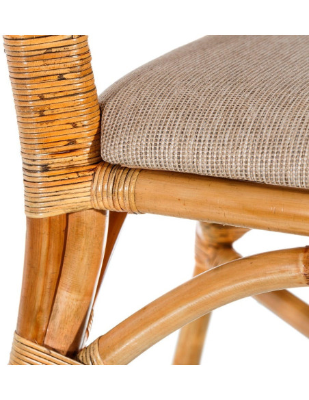 SILLA NATURAL "RATTAN" SALÓN 45 X 57 X 85 CM 