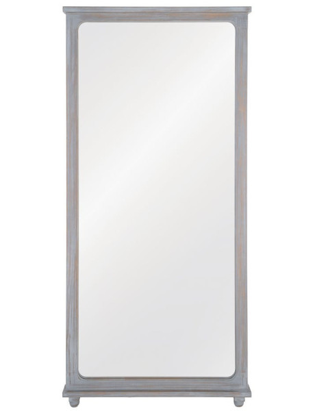 Grand miroir rectangulaire en paulownia gris 80x7x170 cm Manor Ixia - 1