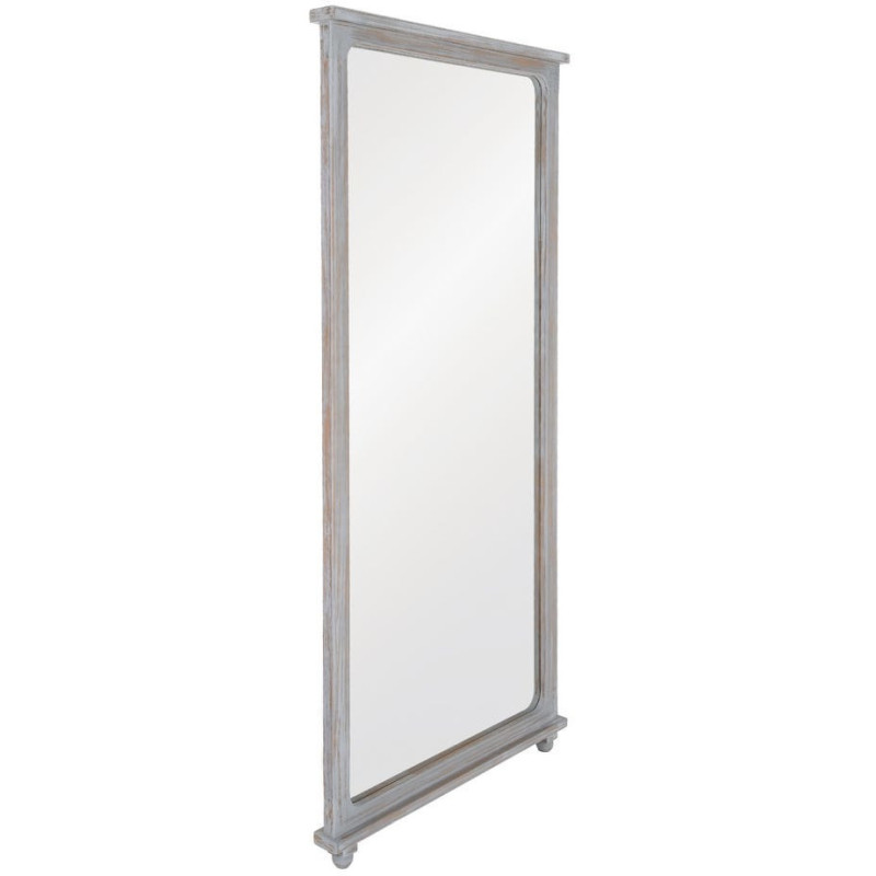 Grand miroir rectangulaire en paulownia gris 80x7x170 cm Manor Ixia - 2