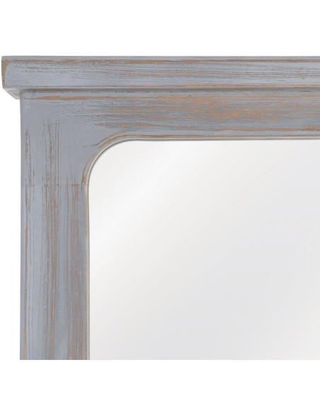 Grand miroir rectangulaire en paulownia gris 80x7x170 cm Manor Ixia - 3