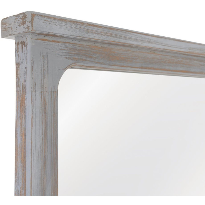 Grand miroir rectangulaire en paulownia gris 80x7x170 cm Manor Ixia - 4