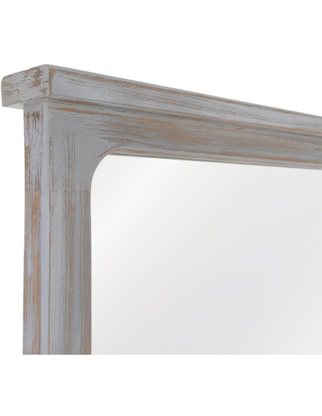 Grand miroir rectangulaire en paulownia gris 80x7x170 cm Manor Ixia - 4