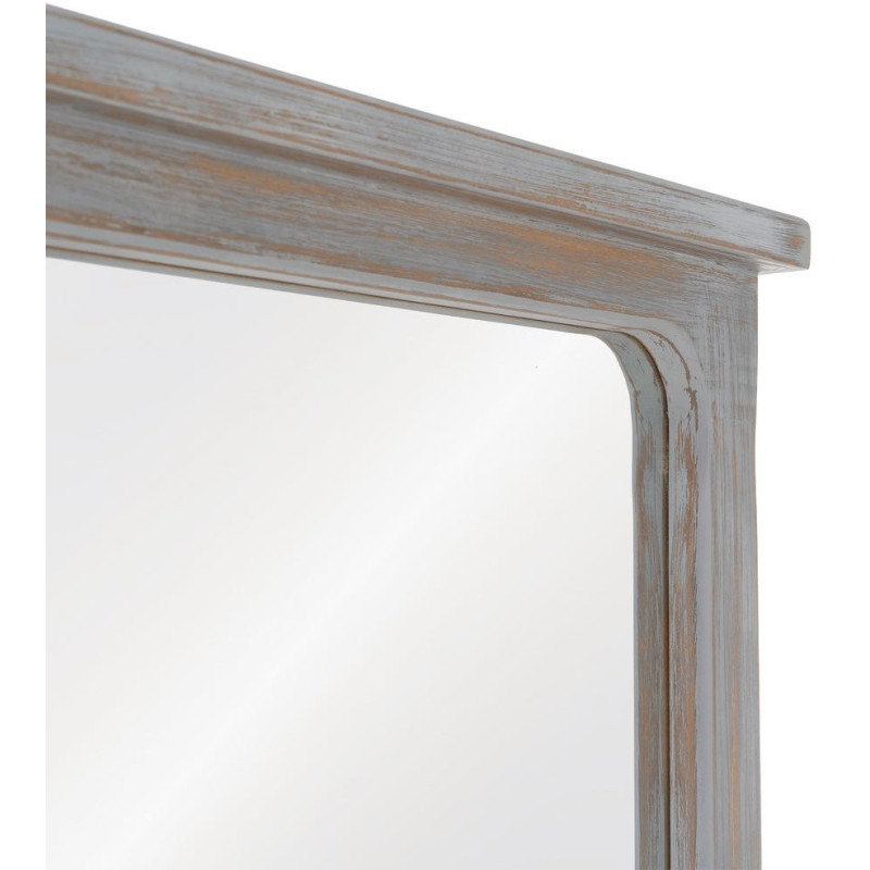 Grand miroir rectangulaire en paulownia gris 80x7x170 cm Manor Ixia - 5